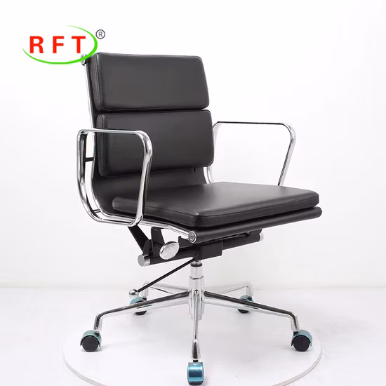 Replica Design Good Handmade Commercial Furniture Black PU Waiting Room Arm Chair
