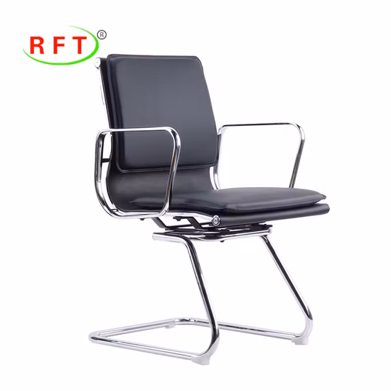 Replica Design Good Handmade Commercial Furniture Black PU Waiting Room Arm Chair