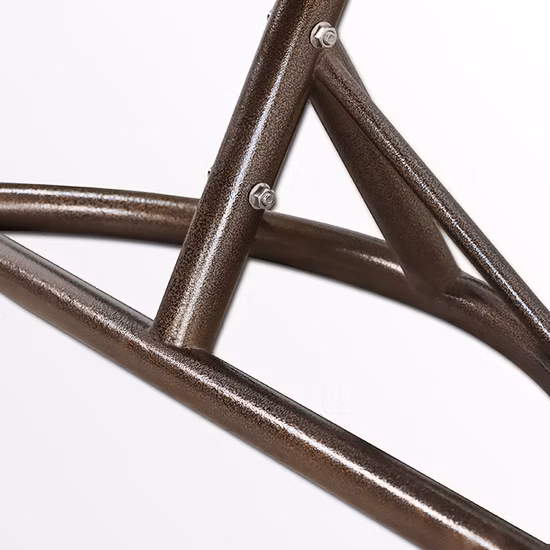 Mobilier d'extérieur Salon intérieur Panier unique en osier rotin en forme de larme Jardin Patio Hamac Loisirs suspendu en forme d'œuf balançoire avec support