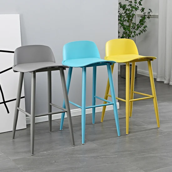 Senchu ​​– chaise de jardin légère avec pieds en PP, chaises de cuisine blanches, chaises en plastique pour salon, chaise scandinave, vente en gros